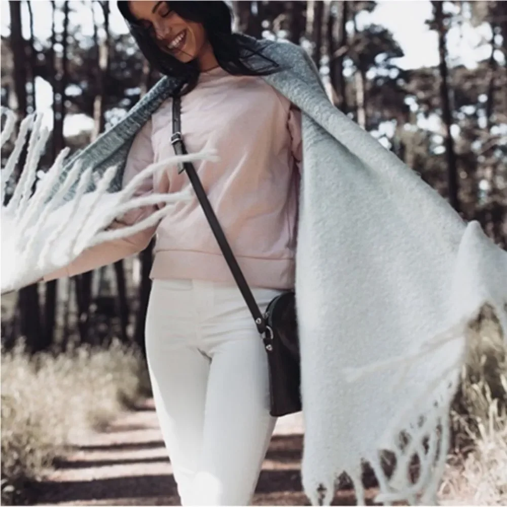 Mersea Ombré blanket wrap/scarf 21x86